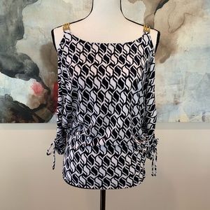 Michael Kors top with chain straps in size xs